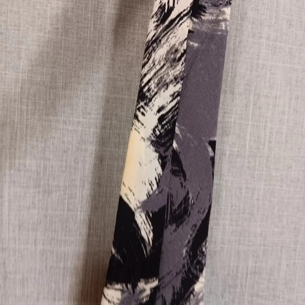 Vintage Don Loper Beverly Hills Silk Tie Lot 2 Abstract Art‎ Deco 80s Brutalist